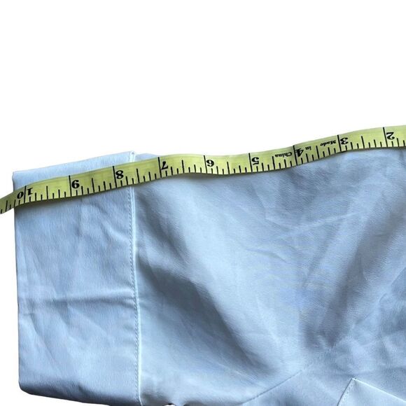 Venus dress grey white button shirt top ruched bottom short sleeve size 8 - Picture 11 of 15